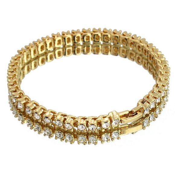 14k Gold Watch + 2 9" Cuban Bracelets - Picture 5 of 5